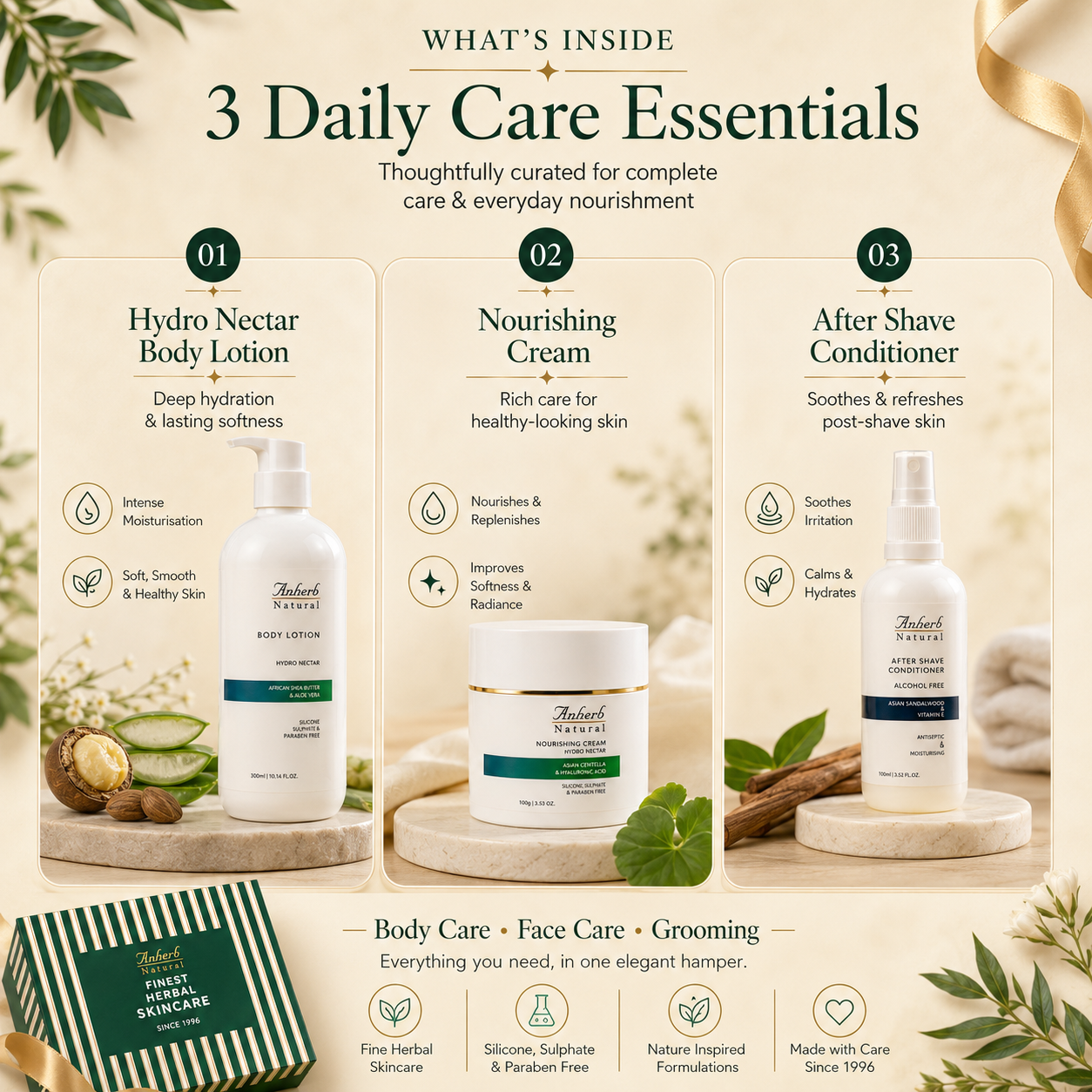 Anherb Elegance Hamper | Premium Skincare Gift Set for Him & Her