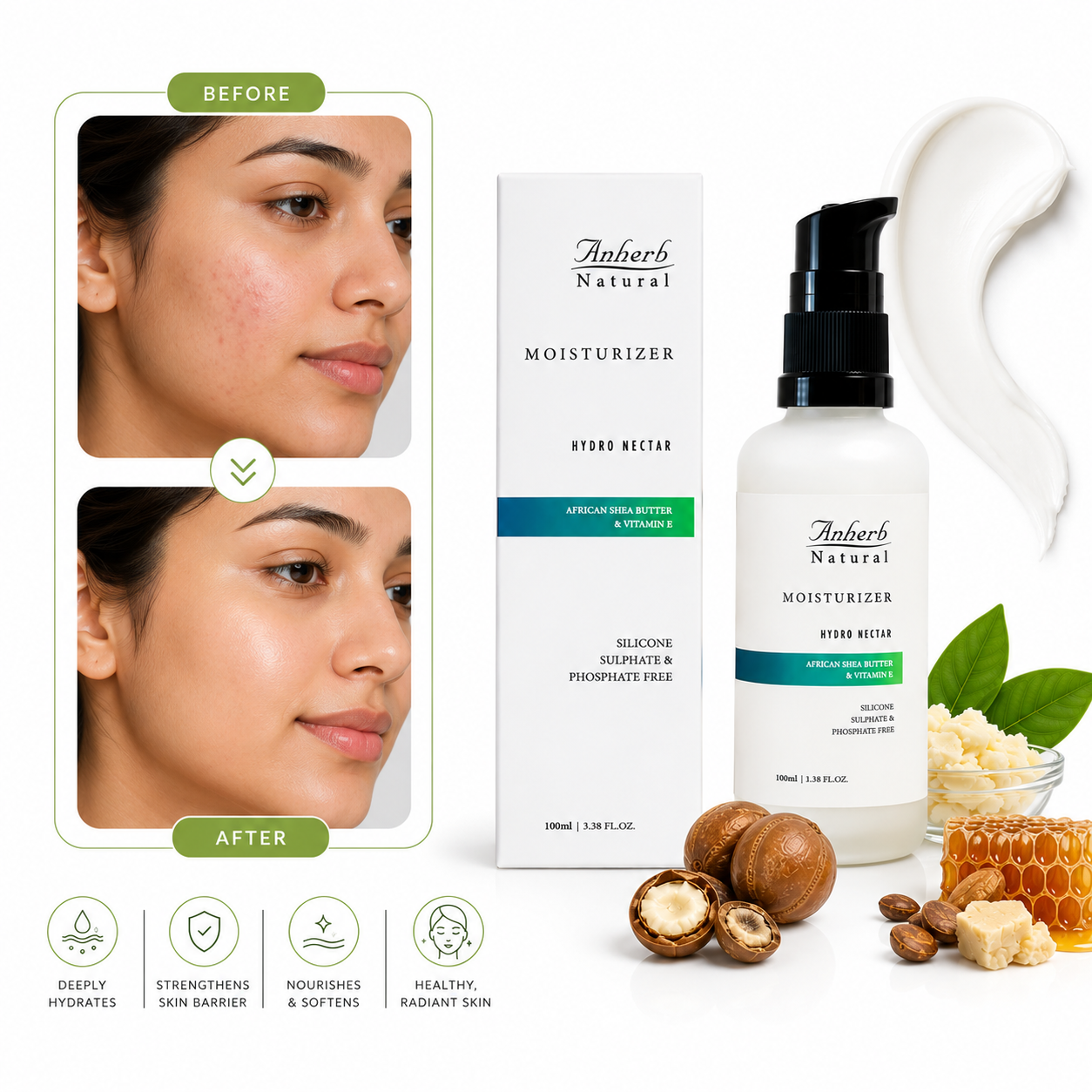 Anherb Hydro Nectar Facial Moisturizer | 100ml