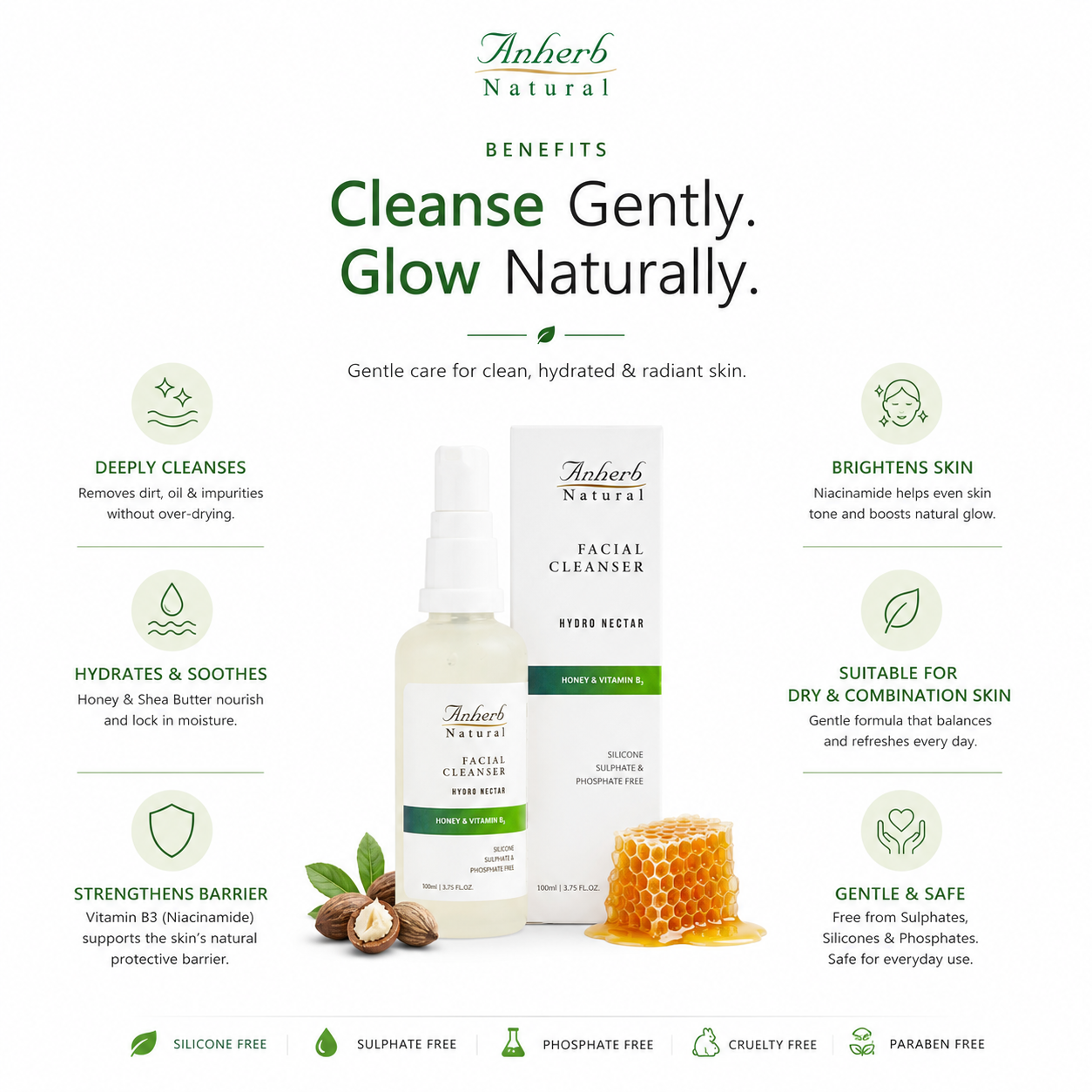 Anherb Hydro Nectar Facial Cleanser