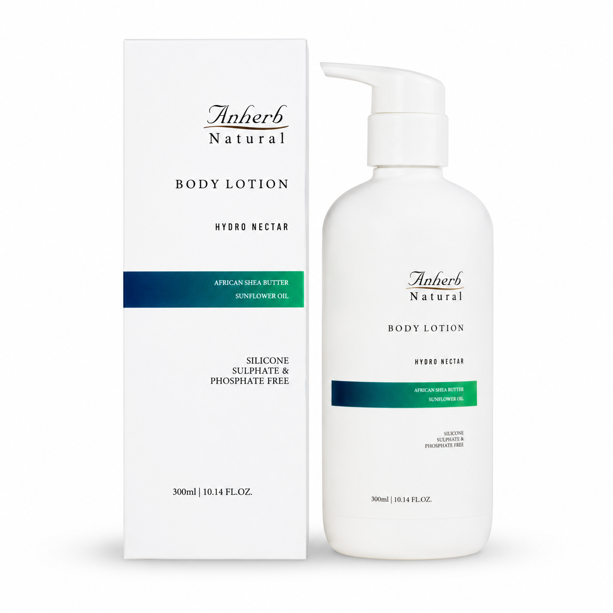 Anherb Hydro Nectar Body Lotion | Deep Hydration Body Moisturizer with Shea Butter & Vitamin E | 300ml