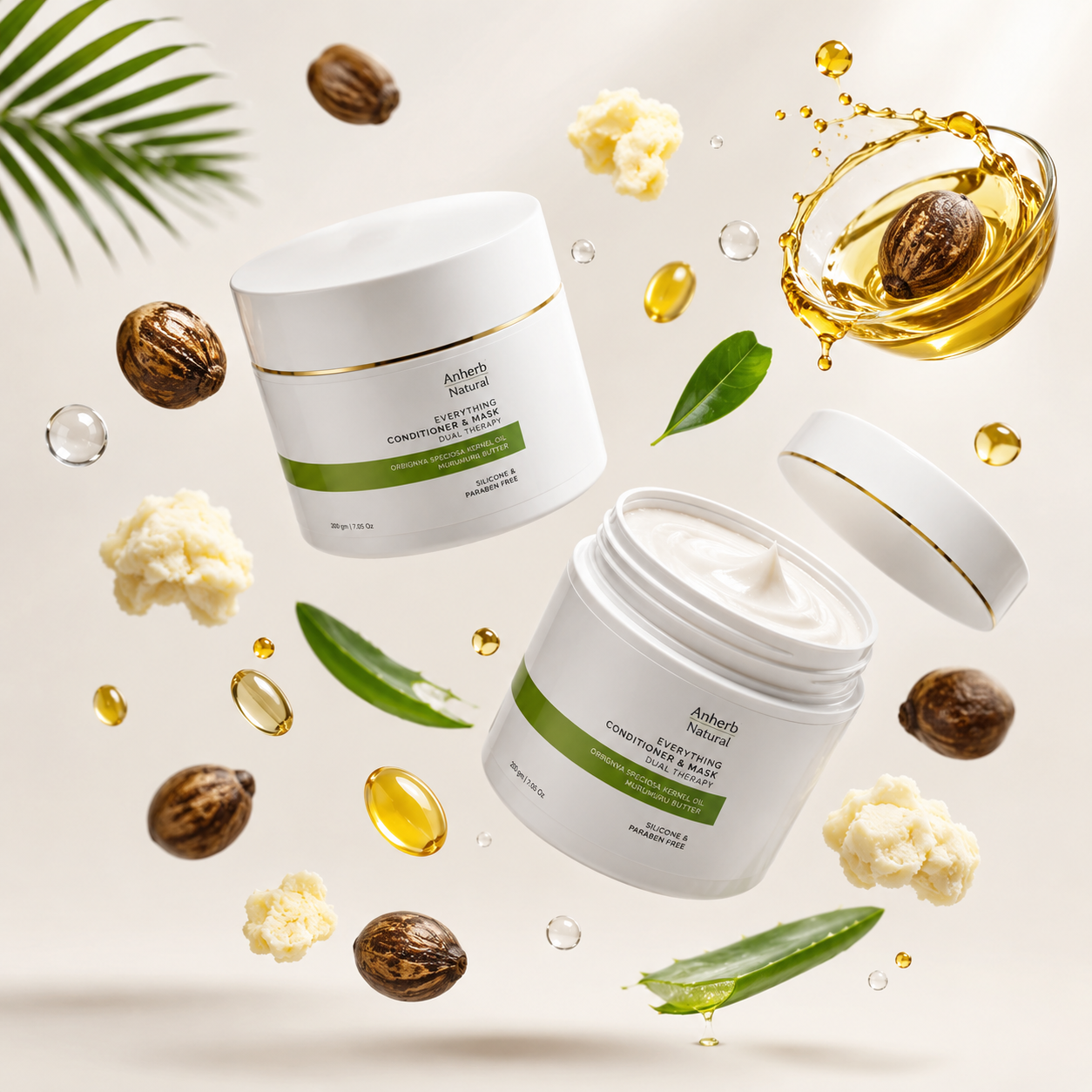 Anherb Everything Conditioner | Hydrating & Detangling Conditioner for Soft, Smooth Hair | 200gm