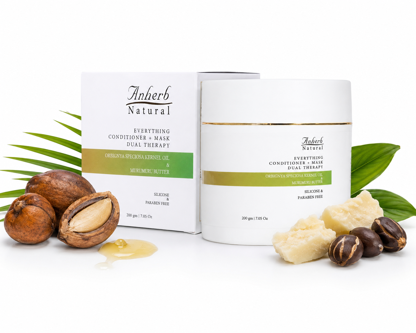 Anherb Everything Conditioner | Hydrating & Detangling Conditioner for Soft, Smooth Hair | 200gm