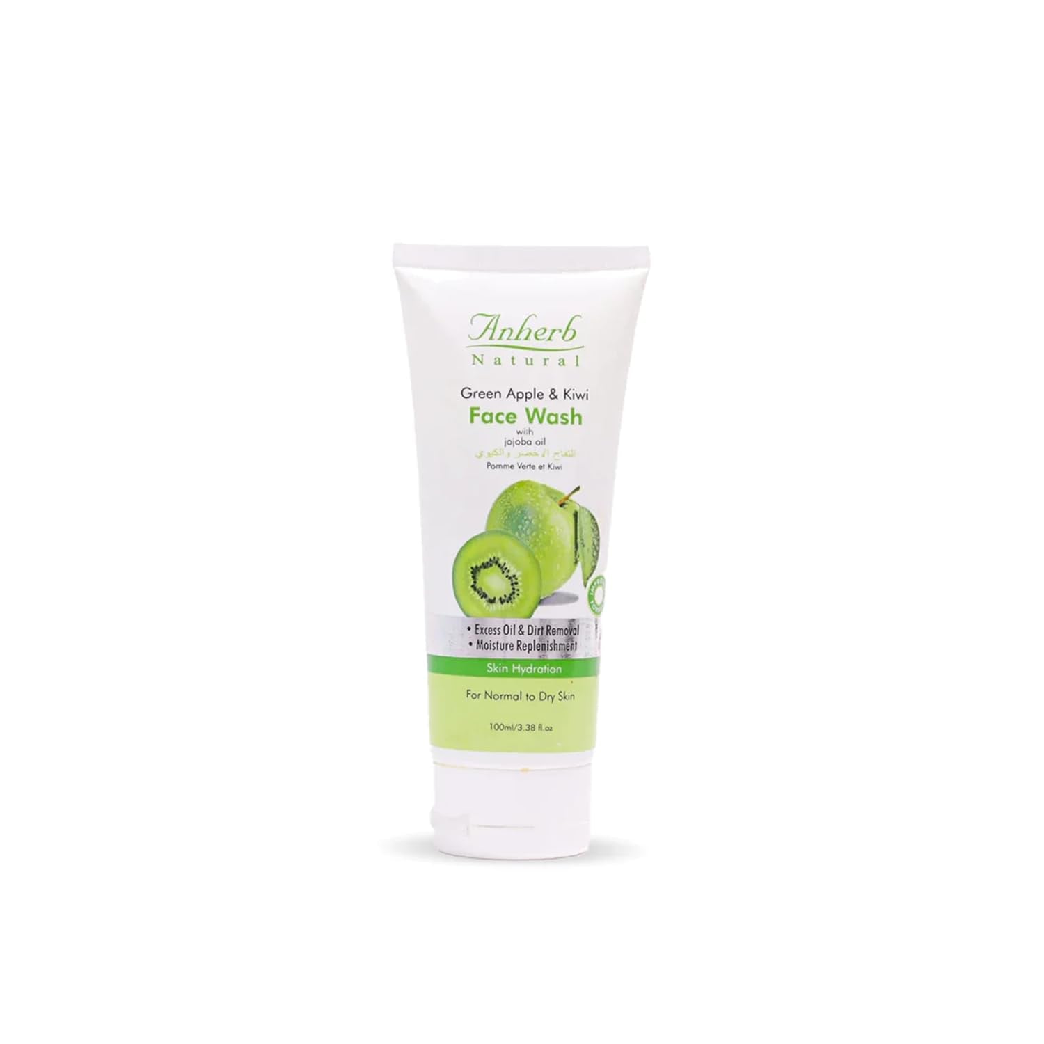 Anherb Green Apple & Kiwi Face Wash | Deep Cleansing & Hydration | 100ml