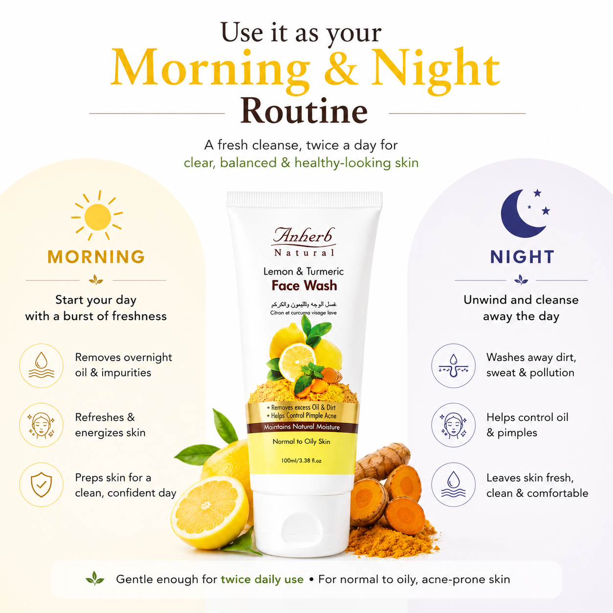 Face Wash - Lemon & Turmeric - 100ml