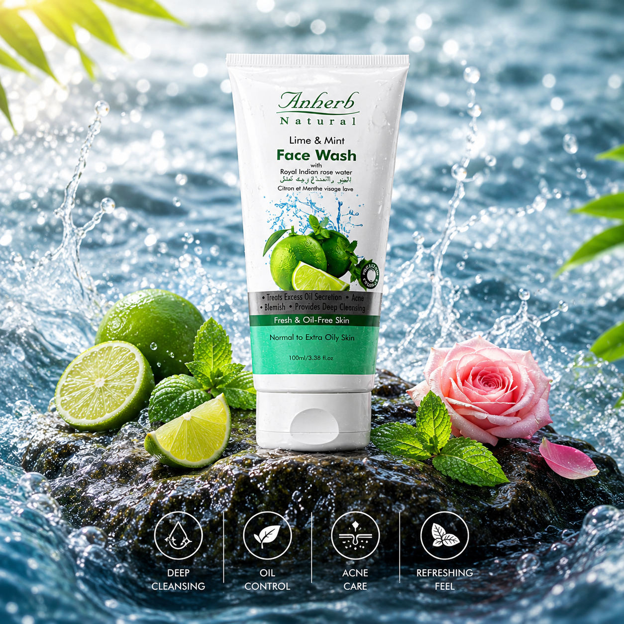 Face Wash - Lime & Mint - 100ml