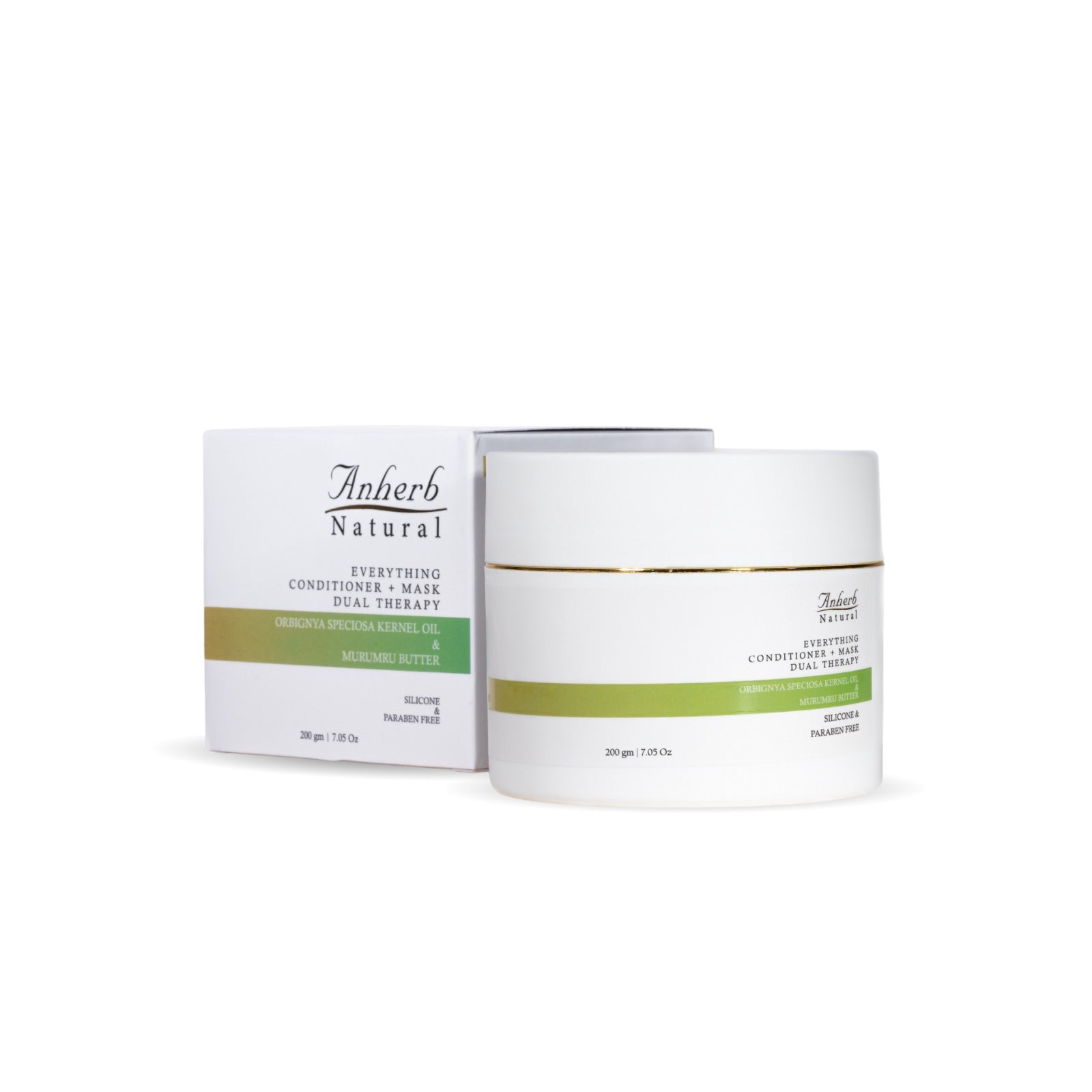 Anherb Natural Everything Conditioner & Mask- 200 Gm | Orbignya Speciosa Kernel Oil