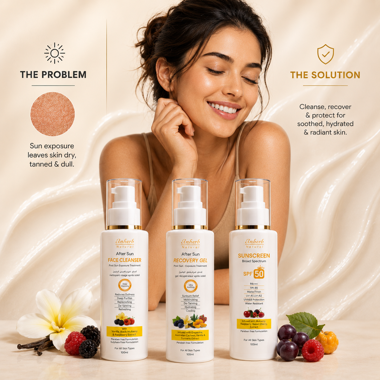 Complete sun protection combo — pack of 3