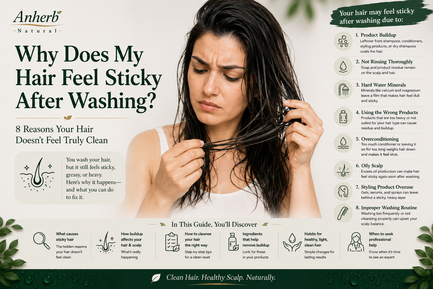 Why Does My Hair Feel Sticky After Washing? 8 Reasons Your Hair Doesn't Feel Truly Clean