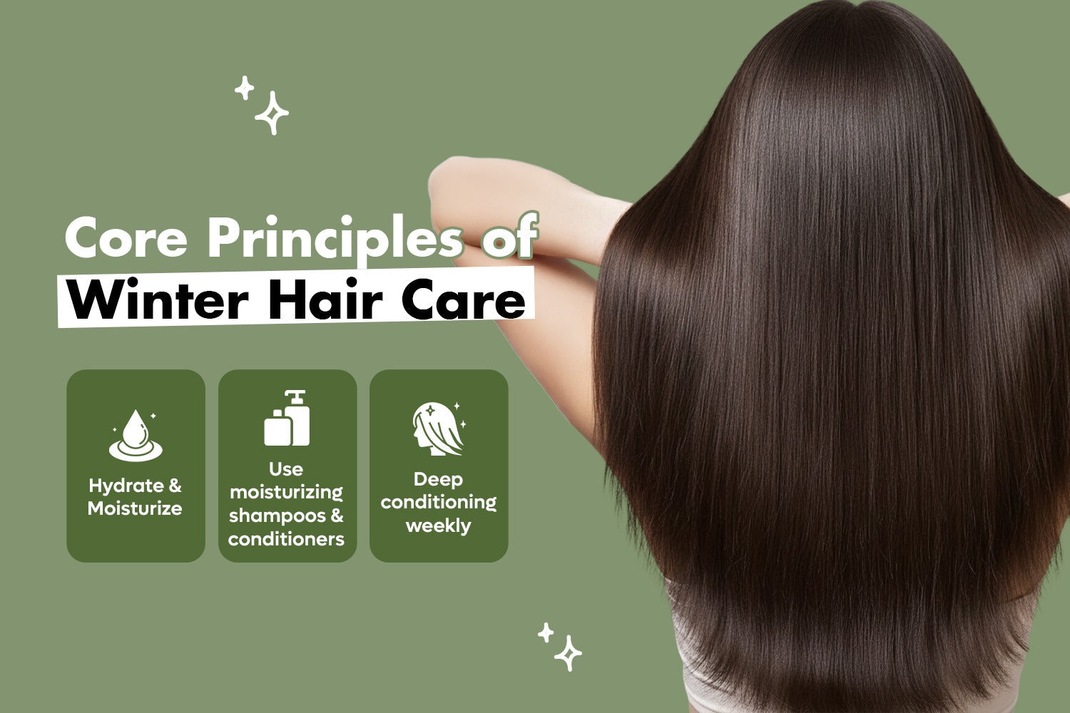 Core Principles of Winter Hair Care: Hydration, Nourishing Shampoos/Conditioners, Weekly Deep Conditioning
