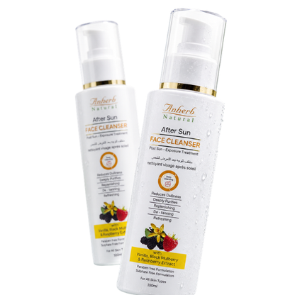 Anherb Natural After Sun Face Cleanser | Paraben Free | Wash For Brighter And Glowing Skin | All Skin Types | 100 ml
