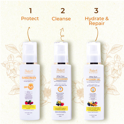 Anherb Natural Daily Sun Protection Sun Care Combo | Pack of 3 | UV - A &amp; UV - B Protection | Paraben Free Formulation | 100 gm each