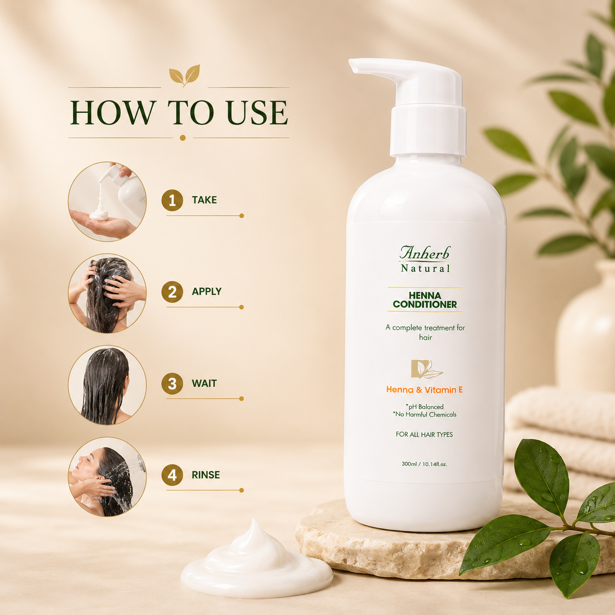 Anherb Henna Cream Conditioner | 300ml