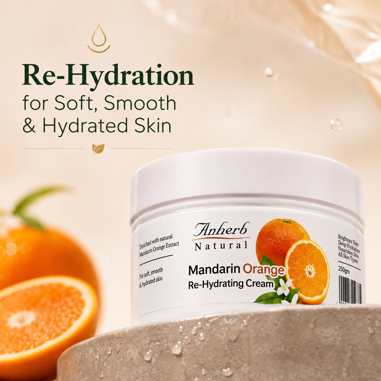 Mandarin Orange Re-Hydrating Cream - 45gm