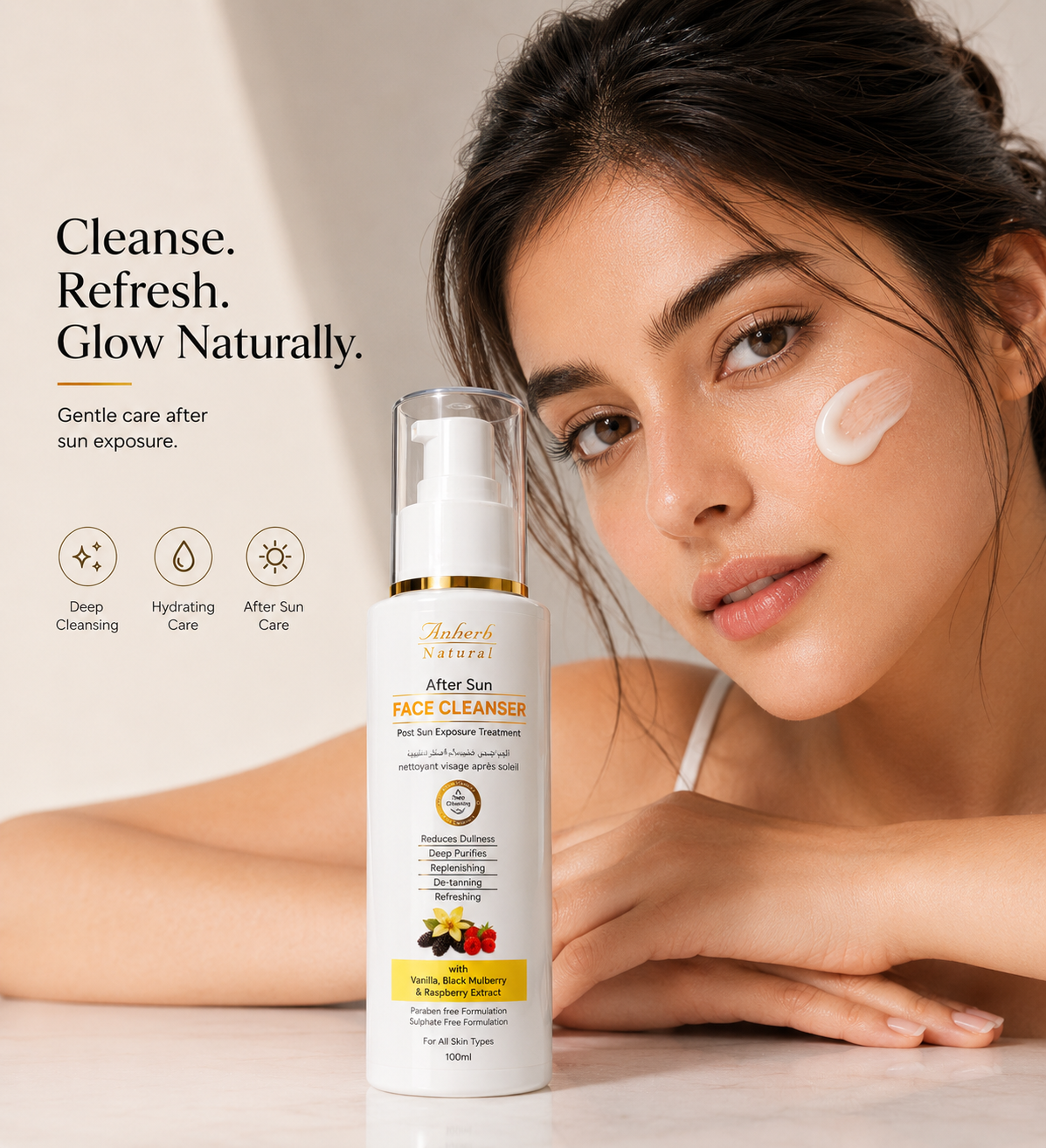 Anherb After Sun Face Cleanser