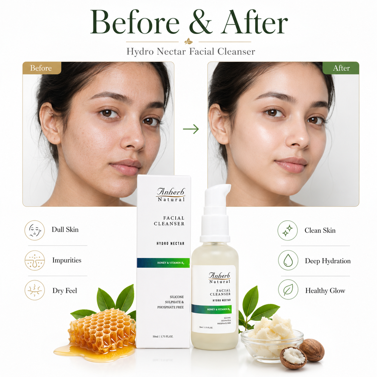 Anherb Hydro Nectar Facial Cleanser