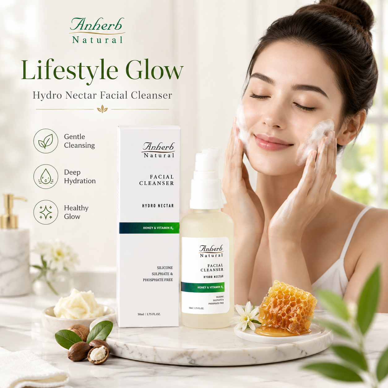 Anherb Hydro Nectar Facial Cleanser
