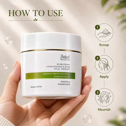 Anherb Everything Conditioner | Hydrating &amp; Detangling Conditioner for Soft, Smooth Hair | 200gm