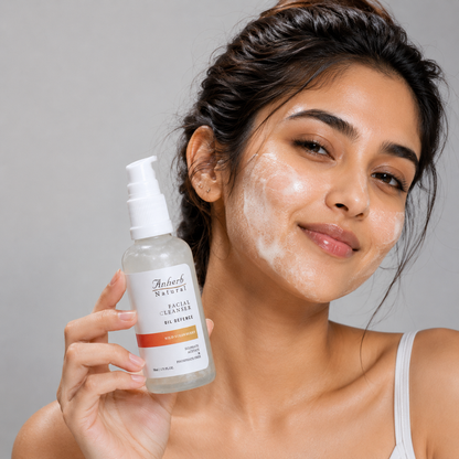 Anherb Natural Oil Defence | Gel Based Facial Cleanser - 50 ml | Wild Strawberry&