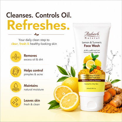 Face Wash - Lemon &amp; Turmeric - 100ml