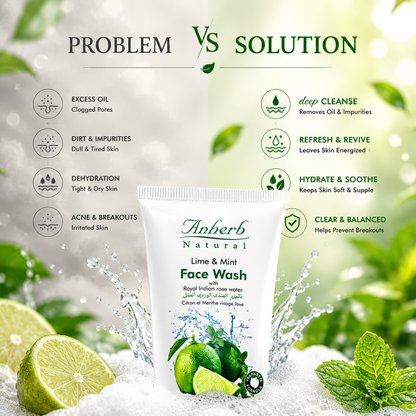 Face Wash - Lime &amp; Mint - 100ml