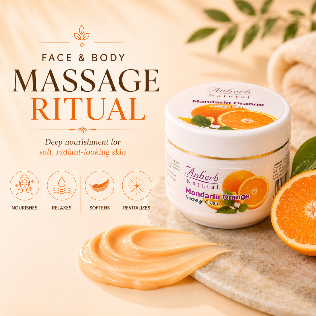 Mandarin Orange massage cream - 250gm