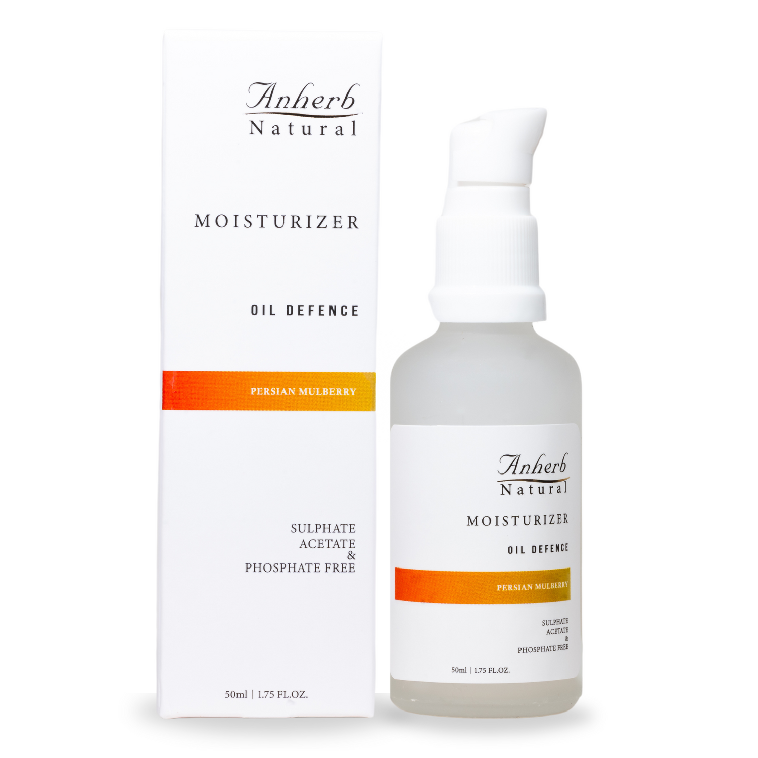 Anherb Natural SilkBlend Oil-Free Moisturizer | 50 ml | Persian Mulberry - Lightweight Hydration