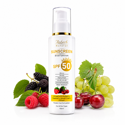 Anherb SPF 50 Sunscreen Lotion, UVA &amp; UVB Protection| Broad Spectrum PA+++ Sunscreen | 100ml