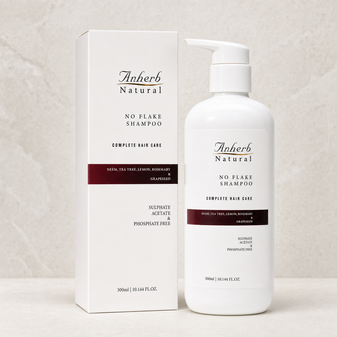 ANHERB Natural No Flake Shampoo 300ml master packshot