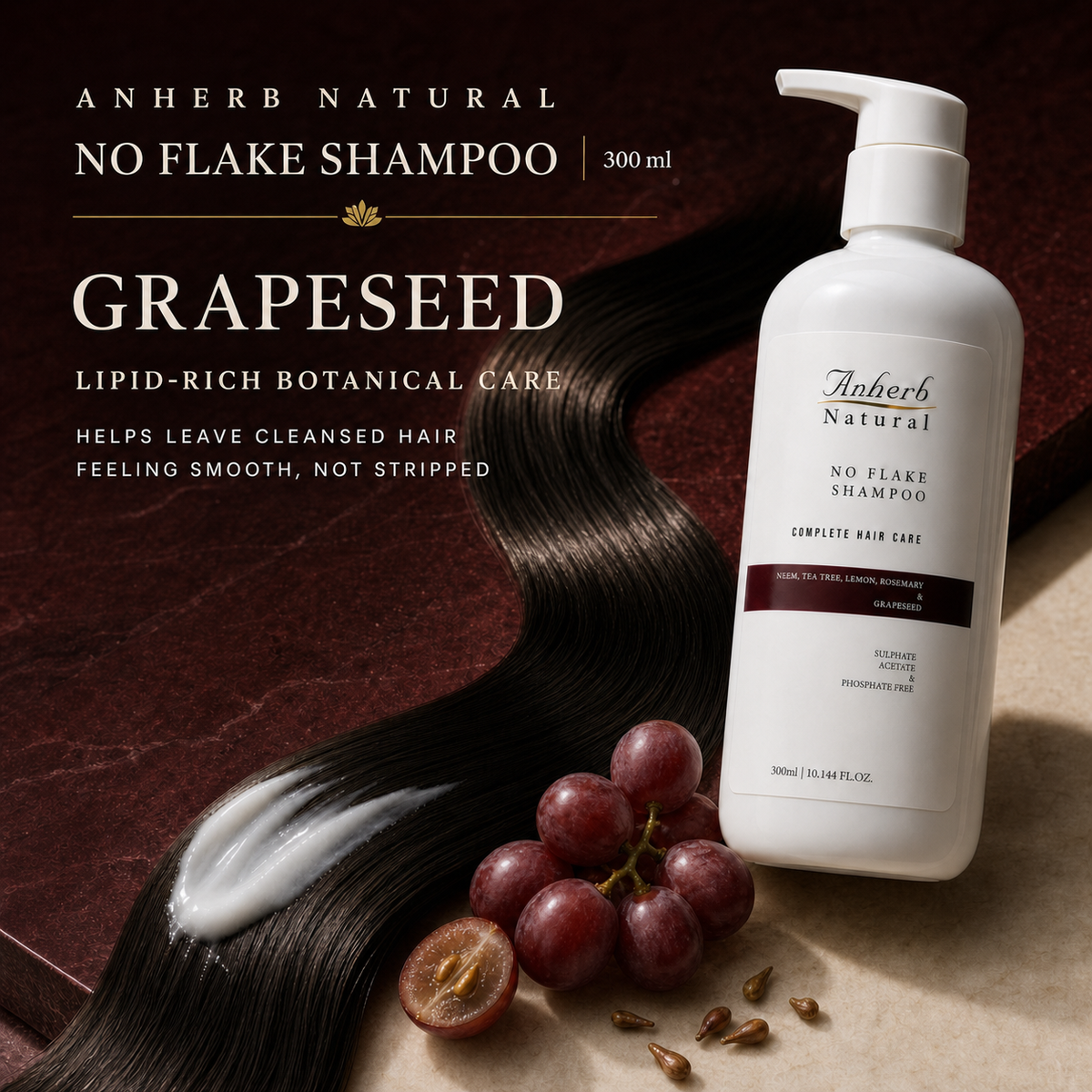 Grapeseed and a smoother post-wash hair feel