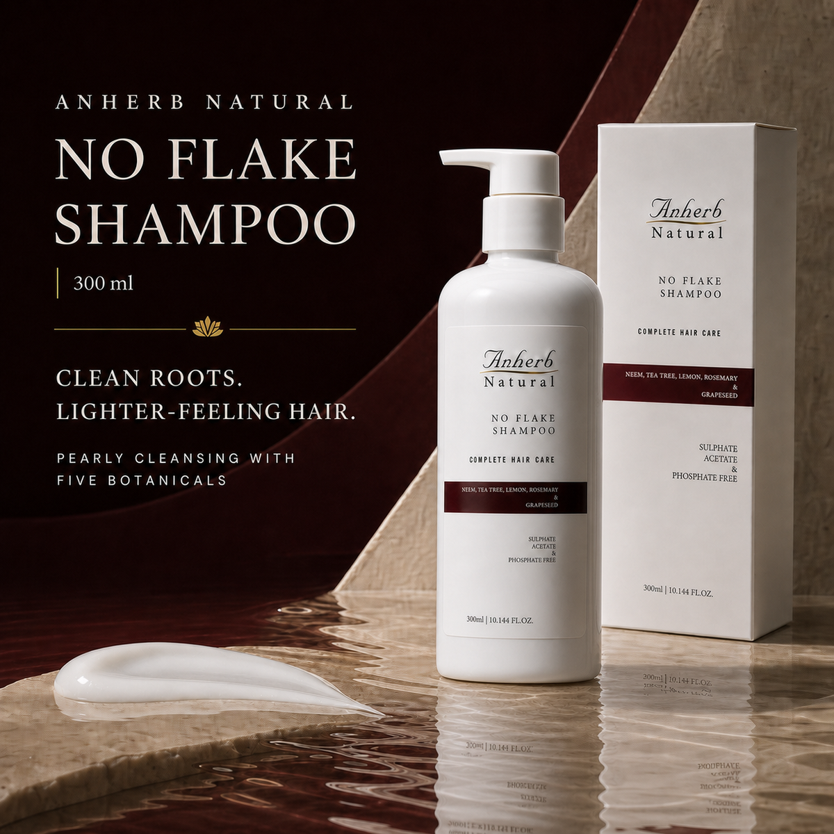 ANHERB Natural No Flake Shampoo closing alternate hero