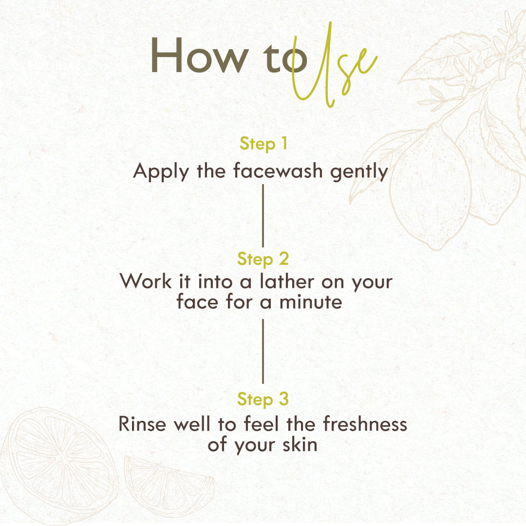 Face Wash - Lemon &amp; Turmeric - 100ml